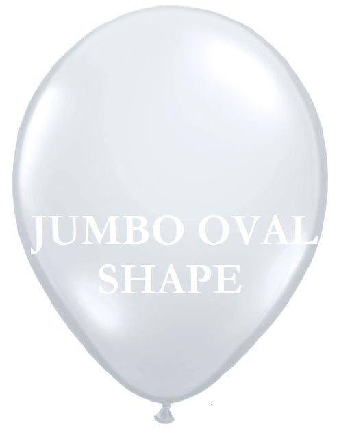 Transparent Jumbo Oval Shape Helium Latex Balloon